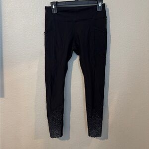 Lululemon Athletica Black Confetti Leggings